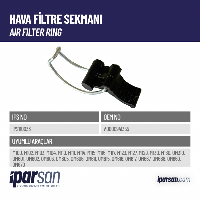 HAVA FİLTRE SEKMANI